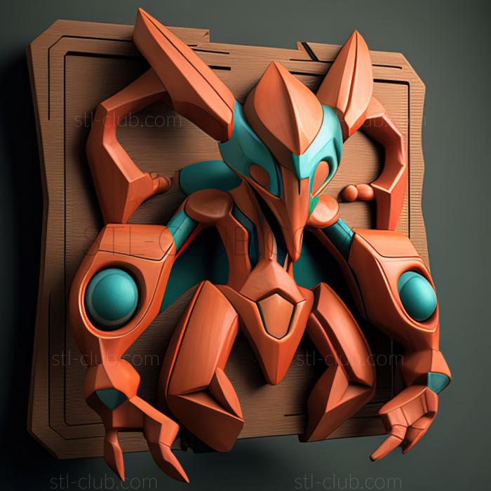 3D мадэль Pokmon Ranger Deoxys Crisis Pokmon Ranger Deoxys Cri (STL)